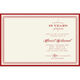 Fleur Rouge Floral Side Pocket Die-cut Invitations Image 2 of 2